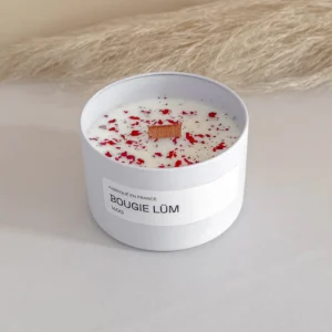Bougie Parfumée Métal Blanc - 160G - Artisanale