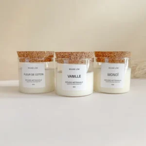 Pack de 3 Mini Bougies Artisanales Parfumées